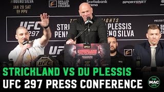 UFC 297 Strickland vs Du Plessis Press Conference Full [upl. by Schoenburg]