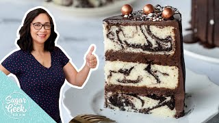 How To Make A Marble Cake Using ONE Recipe [upl. by Neitsirhc]