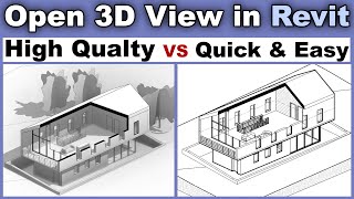 Open 3D View in Revit Tutorial [upl. by Merrell]