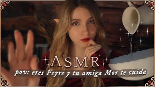 ASMR ACOTAR ❤️ Tu AMIGA de la Corte Noche TE CUIDA ❤️✨POV eres Feyre【Atención Personal】 [upl. by Atteyek]