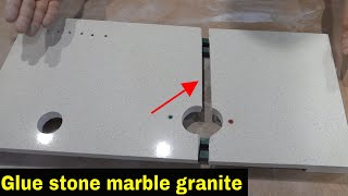 How to join stone marble granite [upl. by Alrats]