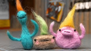 Needle Felting  Super Basics  How to Needle Felt [upl. by Sinclair672]