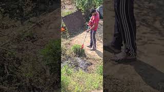 Grass Cutting Machine l Hometown Uttarakhand  Jim Corbett National Park [upl. by Moises]