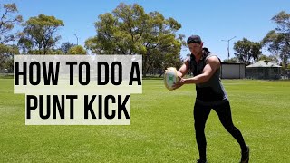 How to do a Punt Kick  Rugby Skills Tutorial [upl. by Octavian]