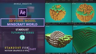 3D Voxel Model like Minecraft in AE  Easy [upl. by Naired101]