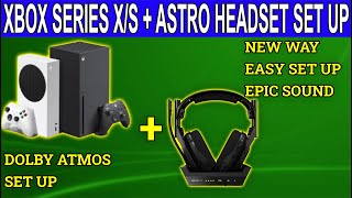 How To Set Up XBOX Series XS And Astro Headsets A50 Wireless [upl. by Aneerb]