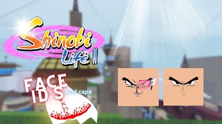 Shindo Life 2 Face Ids and Cape Ids [upl. by Eiddet395]