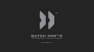 b3d 28 Batch Ops™2 Intro [upl. by Lennahc]