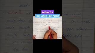 adverbs kind of adverbs  what are adverbs [upl. by Ashla]