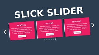 How to Use Slick Slider For Your Website  JQuery Slick Slider Tutorial [upl. by Kela]