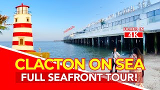 CLACTON ON SEA  Full tour of Clacton On Sea Essex England  4K [upl. by Allene]