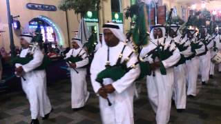 Bagpipe marching band in Dubai [upl. by Fricke277]