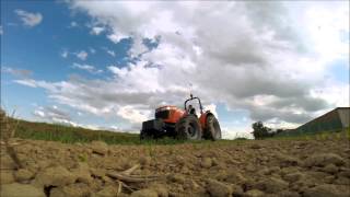 GOPRO Broyage des bordures de parcelle HD Massey Ferguson 3645 amp Kuhn TBE 180 [upl. by Anirtep548]