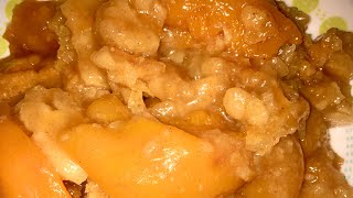 SOUTHERN PEACH COBBLER RECIPE  How to make peach cobbler easy and simple [upl. by Eeryt]