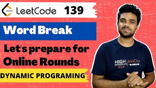 Leetcode Solution 139 Word break Dynamic Programming [upl. by Nillor]