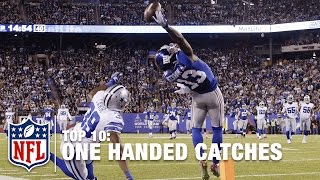 Top 10 OneHanded Catches of All Time  NFL [upl. by Anileuqcaj]