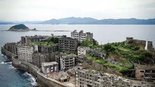 Exploring Worlds Largest Abandoned City In 4K  Hashima Island Gunkanjima Battleship Island [upl. by Caines126]