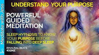 SEE and FEEL Your SOULS PURPOSE Sleep HypnosisGuided Meditation Travel With Your Intuition [upl. by Madancy]