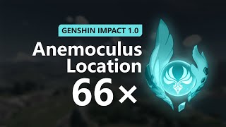 All 66 Anemoculus Location in Mondstadt [upl. by Sina]