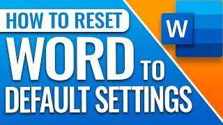 How To Reset Microsoft Office Word To Default Settings [upl. by Rather]