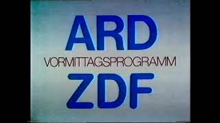 Tafel Standbild ARD ZDF gemeinsames Vormittagsprogramm 80er [upl. by Jaycee]