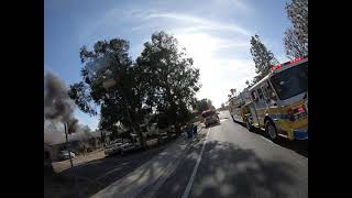 VCFD ME43 Responding RAW Alamo IncidentStructure Fire [upl. by Bum]