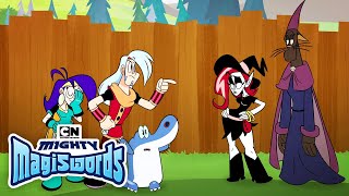 Witch Way VS the Warriors  Mighty Magiswords  Cartoon Network [upl. by Toile]