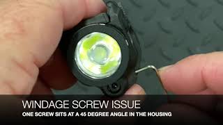 STREAMLIGHT TLR 8 8A FLEX 8A G FLEX WINDAGE SCREW ISSUE [upl. by Anitan]