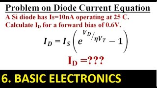 Diode Current Equation Numerical 1 [upl. by Silvie788]