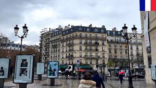 🇫🇷🌧【HDR 4K】Paris Rainy Walk  Porte dItalie through Place dItalie to Place Monge Mar 2024 [upl. by Brander326]