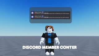 Roblox Tutorial  Roblox Discord Member Counter 2023 [upl. by Amekahs]