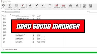 Nord Stage 3  How To Use The Nord Sound Manager [upl. by Aramit]