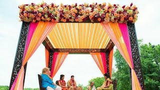 Indian traditional wedding Chori mandap decoration [upl. by Marlena]