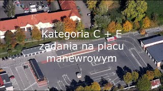 Egzamin praktyczny na prawo jazdy kategorii CE – Zadania na placu manewrowym [upl. by Rolland]