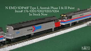 Kato USA Product Spotlight October 2017  Amtrak [upl. by Ariaj219]