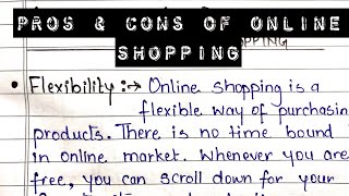 Offline Shopping Vs online Shopping advantages and disadvantages [upl. by Hau935]