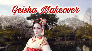 Geisha Makeover In Kyoto Japan [upl. by Atiuqet]