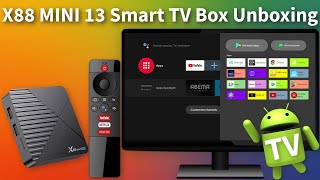 X88 Mini 13 Android TV 13 Unboxing and Test 2024 [upl. by Lotson]