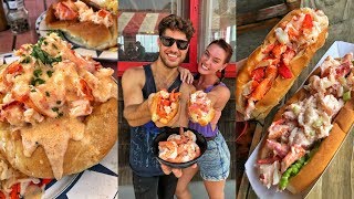 EPIC LOBSTER ROLL TOUR in Connecticut  Food Crawl  DEVOUR POWER [upl. by Darice]