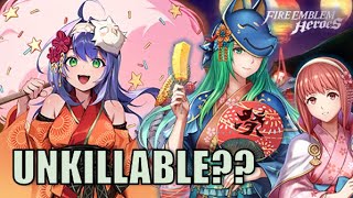 REACTION YUKATA MIA IS BONKERS Timidity Trials Banner Fire Emblem Heroes [upl. by Swane]