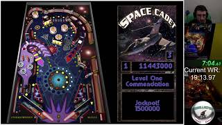 Full Tilt Pinball  Space Cadet Fleet Admiral Speedrun  13581 Former WR [upl. by Ecyob]