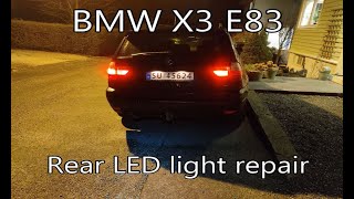 BMW X3 E83 tail LED light repair [upl. by Nata98]