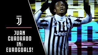 JUAN CUADRADO STARS IN JUVENTUS EUROGOALS [upl. by Trini192]