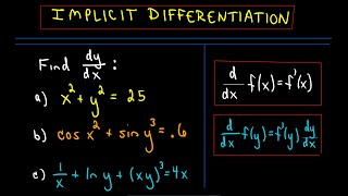 ❖ Implicit Differentiation for Calculus  More Examples 1 ❖ [upl. by Monti]