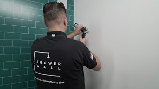 Acrylic Wall Panel Installation Guide  Showerwall [upl. by Eslek]