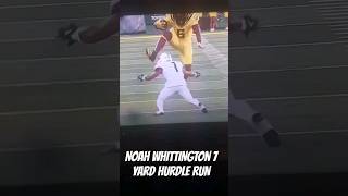 Noah Whittington 7 Yard Hurdle Run 💯😤 GoDucksdotcom algblazer ducks cfb shorts [upl. by Xenia]