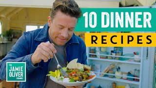 10 Dinner Recipes amp Ideas By Jamie Oliver [upl. by Hakkeber]