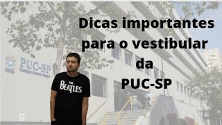 VESTIBULAR PUCSP DICAS IMPORTANTES [upl. by Jacqui186]