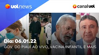 Carnaval de rua cancelado em SP gov do Piauí ao vivo Bolsonaro Lula vacina e mais  UOL News [upl. by Etteiluj]