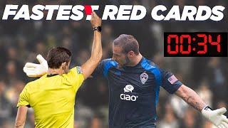 Fastest Red Cards in MLS [upl. by Gnurt]